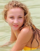 Aisha - Gorgeous teen spreads on the beach